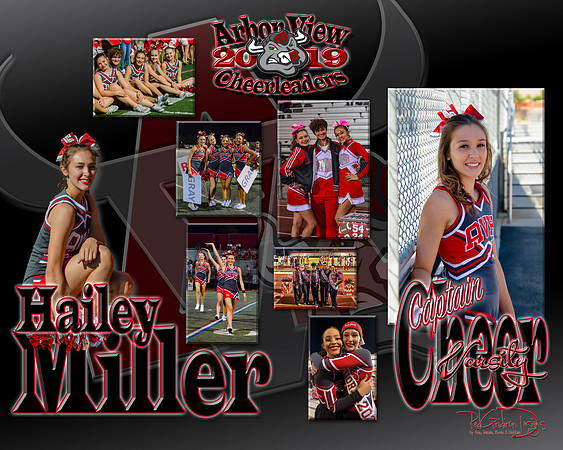 v cheer hailey miller 2019 poster
